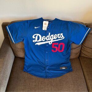 Nike Authentic Los Angeles Dodgers Mookie Betts #50 Blue Jersey Men’s Sz: L